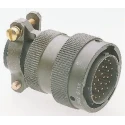 Amphenol Socapex Nickel Alloy Straight 3 Way MIL Spec Circular Connector, 3 Male Contacts, Shell Size 8, Cable 45106EC83AP50