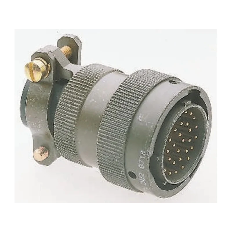 Amphenol Socapex Nickel Alloy Straight 3 Way MIL Spec Circular Connector, 3 Male Contacts, Shell Size 8, Cable 45106EC83AP50