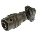 Amphenol Socapex MIL Spec Circular Connector, Nickel Alloy, Straight, Cable Mount, 4 Male Contacts, IP65 45106EC84P50