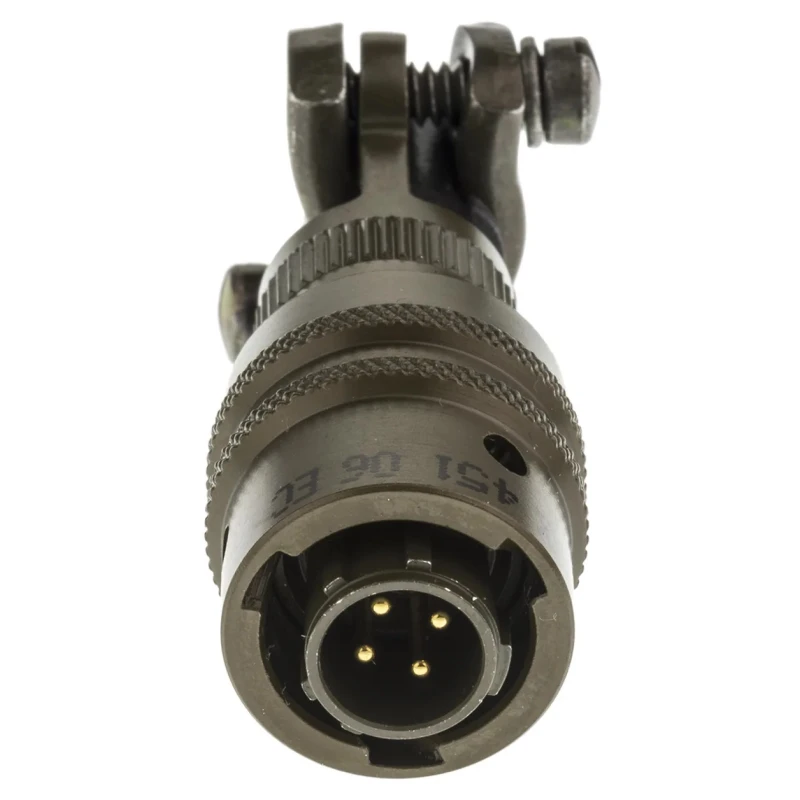Amphenol Socapex MIL Spec Circular Connector, Nickel Alloy, Straight, Cable Mount, 4 Male Contacts, IP65 45106EC84P50