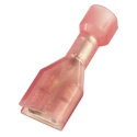 RS PRO Red Insulated Female Spade Connector, Crimp, 0.8 x 4.75 mm Tab Size, 22–18 AWG, Nylon, Brass, 21mm Length, 178-8301