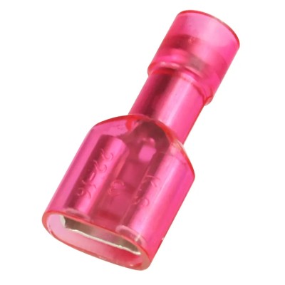 RS PRO Red Insulated Female Spade Connector, Crimp, 0.8 x 6.35 mm Tab Size, 22 to 16 AWG 178-8295