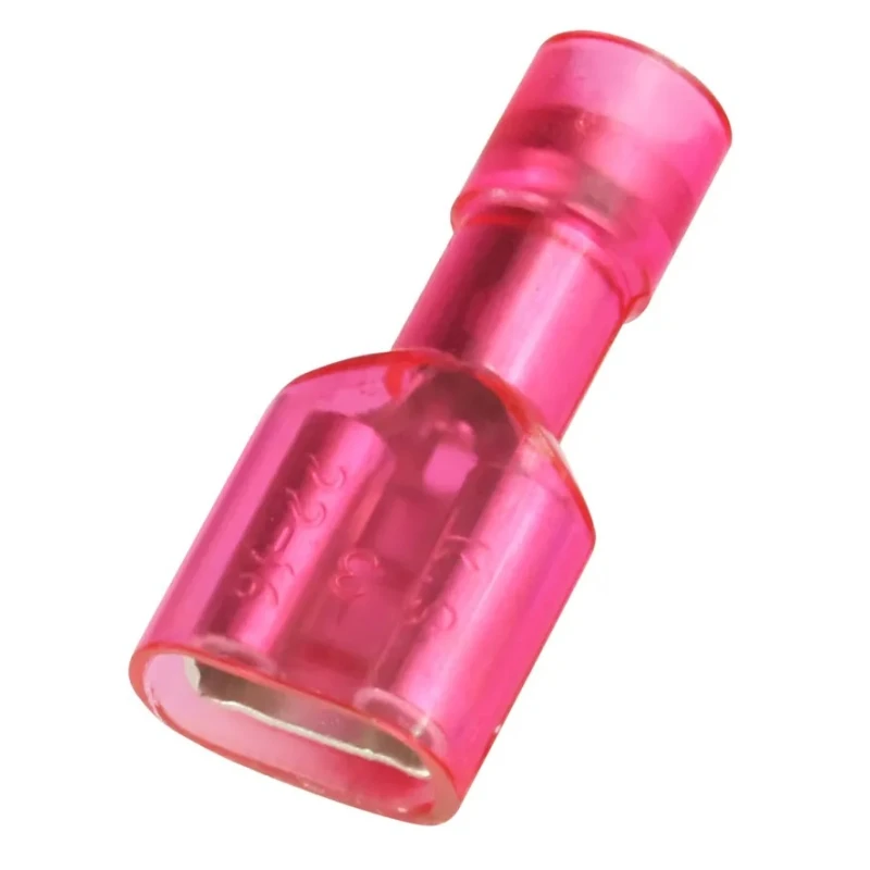RS PRO Red Insulated Female Spade Connector, Crimp, 0.8 x 6.35 mm Tab Size, 22 to 16 AWG 178-8295
