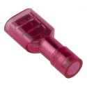 RS PRO Red Insulated Female Spade Connector, Crimp, 0.8 x 6.35 mm Tab Size, 22 to 16 AWG 178-8295