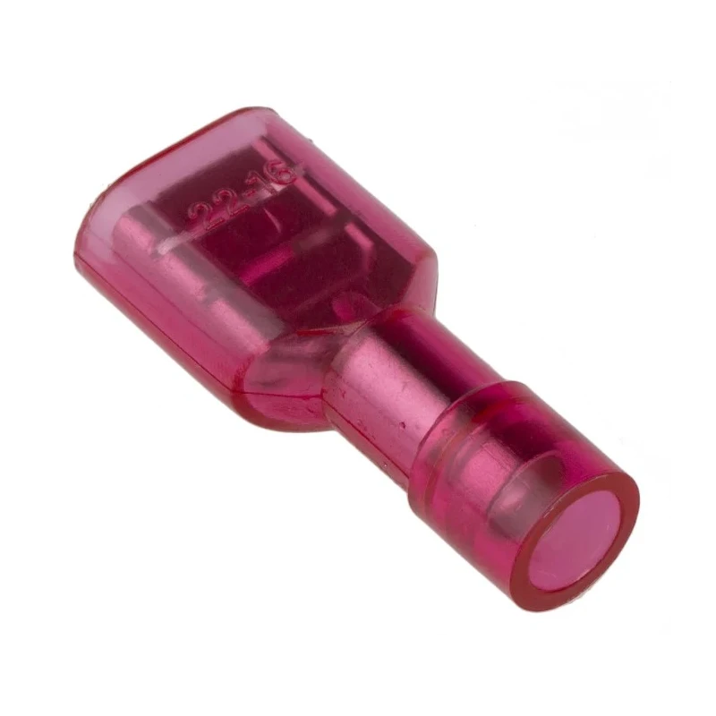 RS PRO Red Insulated Female Spade Connector, Crimp, 0.8 x 6.35 mm Tab Size, 22 to 16 AWG 178-8295