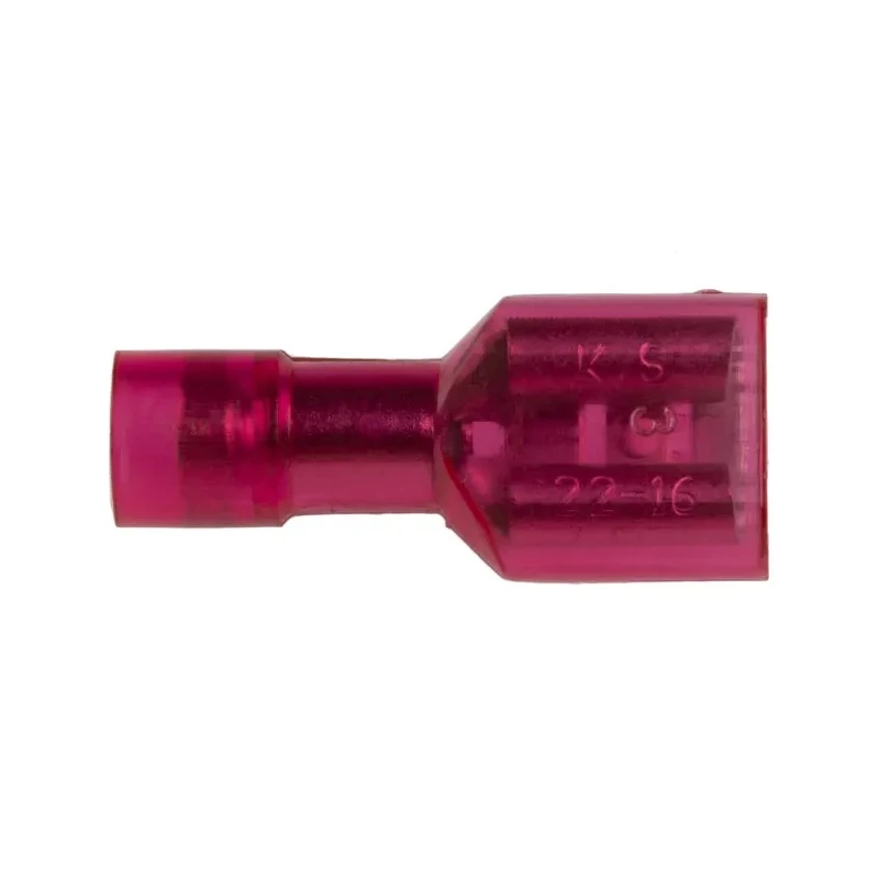 RS PRO Red Insulated Female Spade Connector, Crimp, 0.8 x 6.35 mm Tab Size, 22 to 16 AWG 178-8295