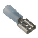 RS PRO Blue Insulated Female Spade Connector, Crimp, 0.8 x 6.35 mm Tab, 16 to 14 AWG, 178-8325