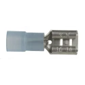 RS PRO Blue Insulated Female Spade Connector, Crimp, 0.8 x 6.35 mm Tab, 16 to 14 AWG, 178-8325