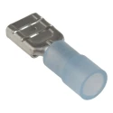 RS PRO Blue Insulated Female Spade Connector, Crimp, 0.8 x 6.35 mm Tab, 16 to 14 AWG, 178-8325