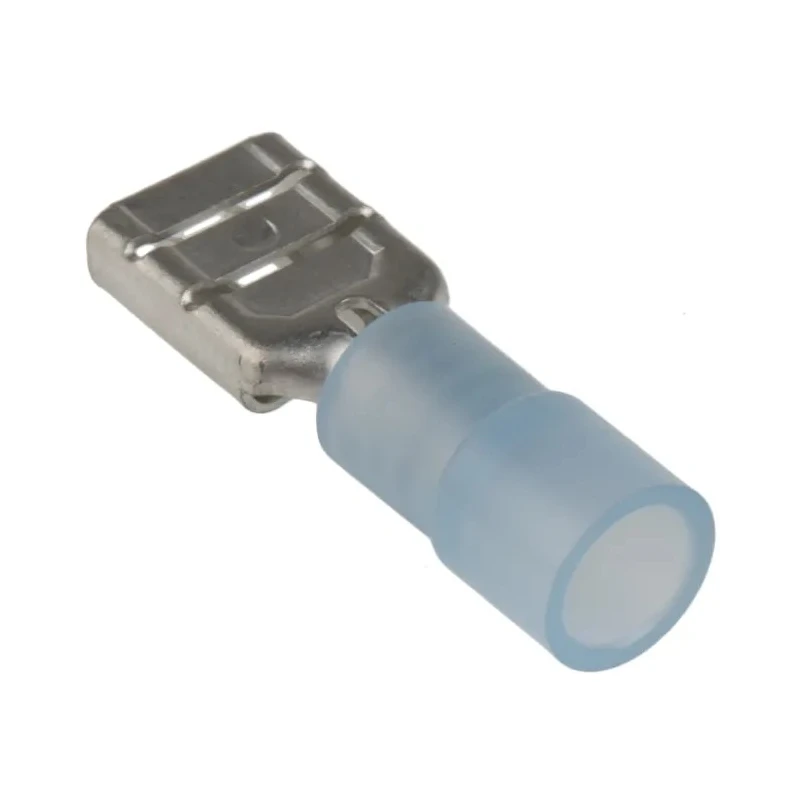 RS PRO Blue Insulated Female Spade Connector, Crimp, 0.8 x 6.35 mm Tab, 16 to 14 AWG, 178-8325