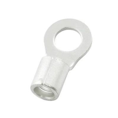 RS PRO Uninsulated Ring Terminal 8 AWG, 6.4 mm Stud, Copper Tin Plated, Grey E245391 178-8625