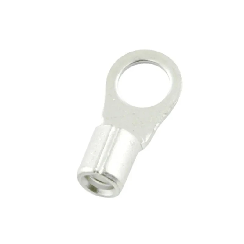 RS PRO E245391 Uninsulated Ring Terminal 3.2 mm Stud Size, 16 AWG to 14 AWG, Grey 178-8598