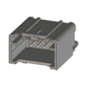 Molex Automotive Connector Male Black Through Hole 4 Way Solder Termination 34792-0040