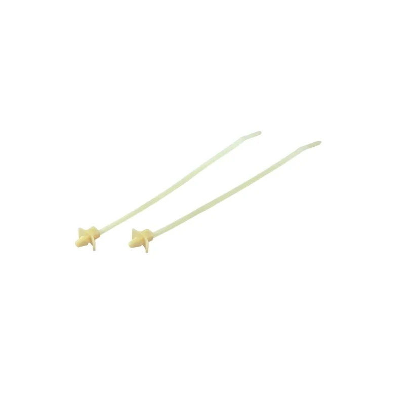 RS PRO Natural Cable Tie Mount, 4.8mm Width, 201mm Length, Polyamide 66, 6.2mm Hole, 178-9501