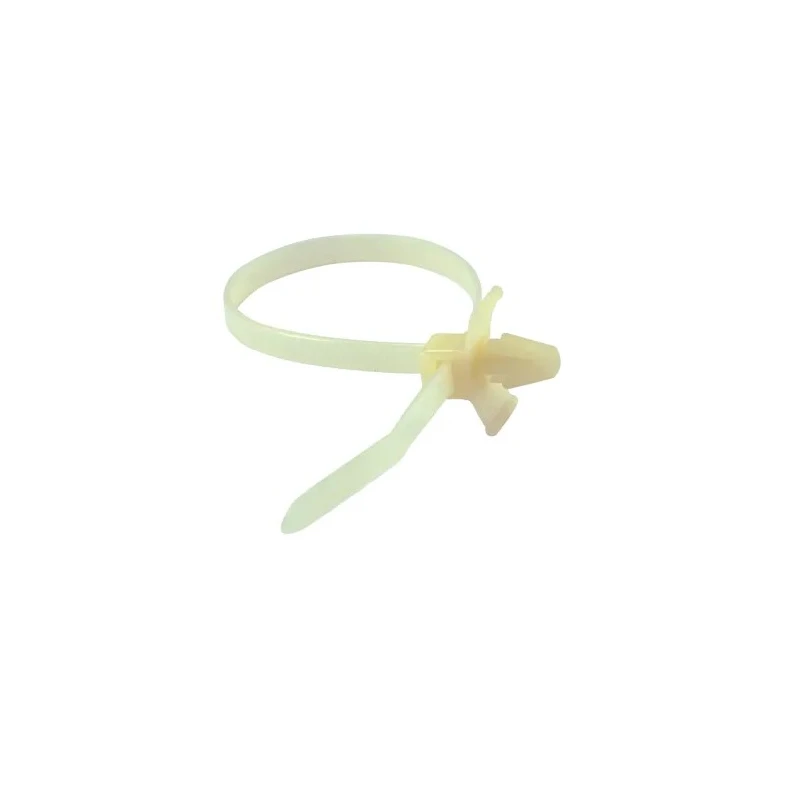 RS PRO Natural Cable Tie Mount, 4.8mm Width, 201mm Length, Polyamide 66, 6.2mm Hole, 178-9501