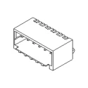 Molex Pico-SPOX Series Right Angle Surface PCB Header, 14 Contacts, 1.5 mm Pitch, Shrouded, Surface Mount 87438-1443