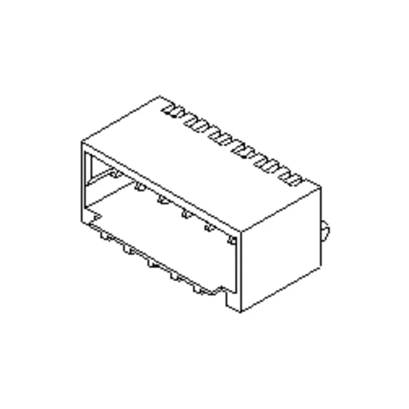 Molex Pico-SPOX Series Right Angle Surface PCB Header, 14 Contacts, 1.5 mm Pitch, Shrouded, Surface Mount 87438-1443