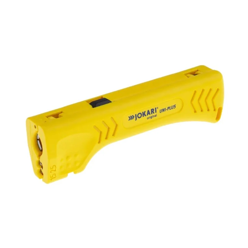 Jokari Ethernet Insulated Wire Stripper, Insulated Handle, Titanium Nitride Coated, 8–15 mm, Polyamide, 15 mm Overall 30400