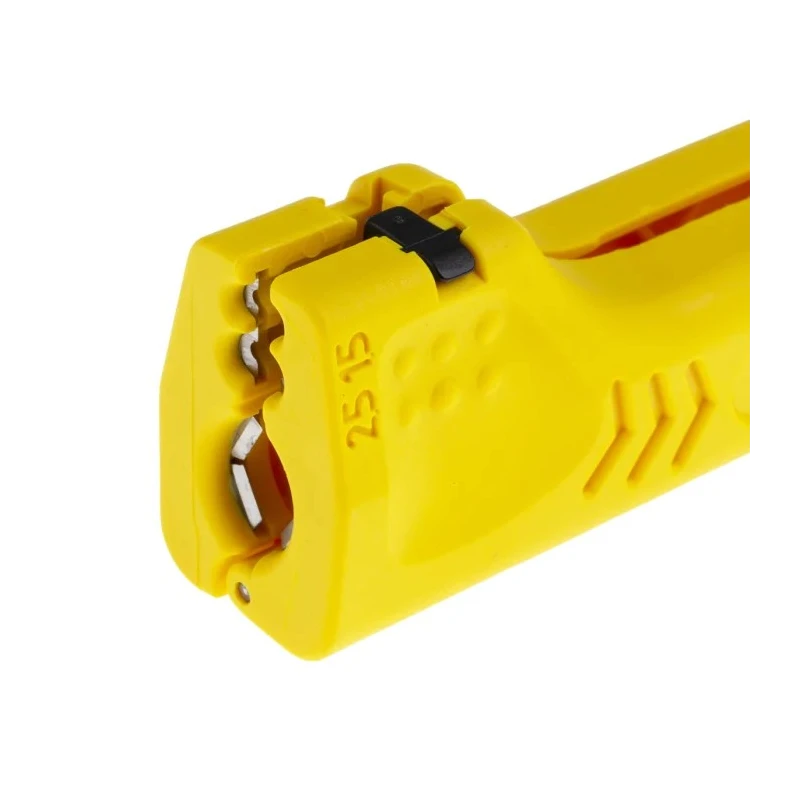 Jokari Ethernet Insulated Wire Stripper, Insulated Handle, Titanium Nitride Coated, 8–15 mm, Polyamide, 15 mm Overall 30400