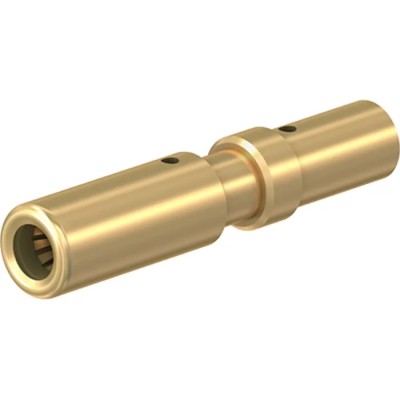Staubli Female Crimp Contact 22A/35A, Minimum Wire Size 2.5 mm², Maximum Wire Size 4 mm², Gold Plated, for CT-E3-3 33.0131