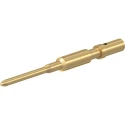 Staubli Male Crimp Contact, Gold Plated, 2A 3A 5A, Wire Size 0.25 mm², CT-E1 Series 33.0541