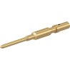 Staubli Male Crimp Contact, Gold Plated, 2A 3A 5A, Wire Size 0.25 mm², CT-E1 Series 33.0541