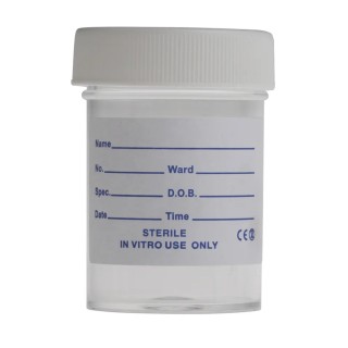 RS PRO Polypropylene Storage Bottle, Wide Neck, 60ml, Leakproof, Laboratory, 179-3689