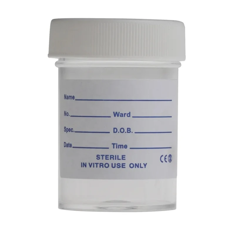 RS PRO Polypropylene Storage Bottle, Wide Neck, 60ml, Leakproof, Laboratory, 179-3689