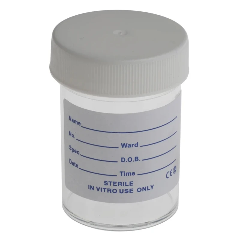 RS PRO Polypropylene Storage Bottle, Wide Neck, 60ml, Leakproof, Laboratory, 179-3689