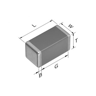 TDK Multilayer Ceramic Capacitor 100pF, 100V DC, ±5% Tolerance, Surface Mount, 0402 Case C1005C0G2A101J050BA