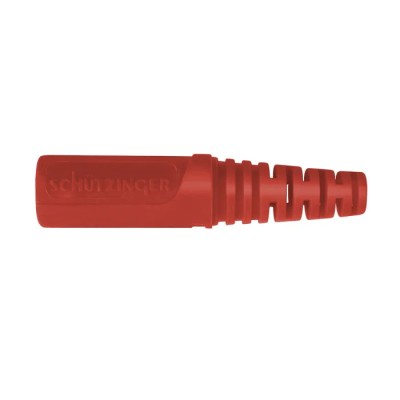 Schutzinger Red Female Banana Coupler 4 mm, Solder Termination, 33 V AC, 70 V DC, 32A, Nickel-Plated Brass, KU 09 L Ni / RT
