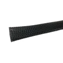 RS PRO Expandable Braided Polyethylene Terephthalate Cable Sleeve, Black, 25m, 11mm Max, BSPETFR Series 179-7009
