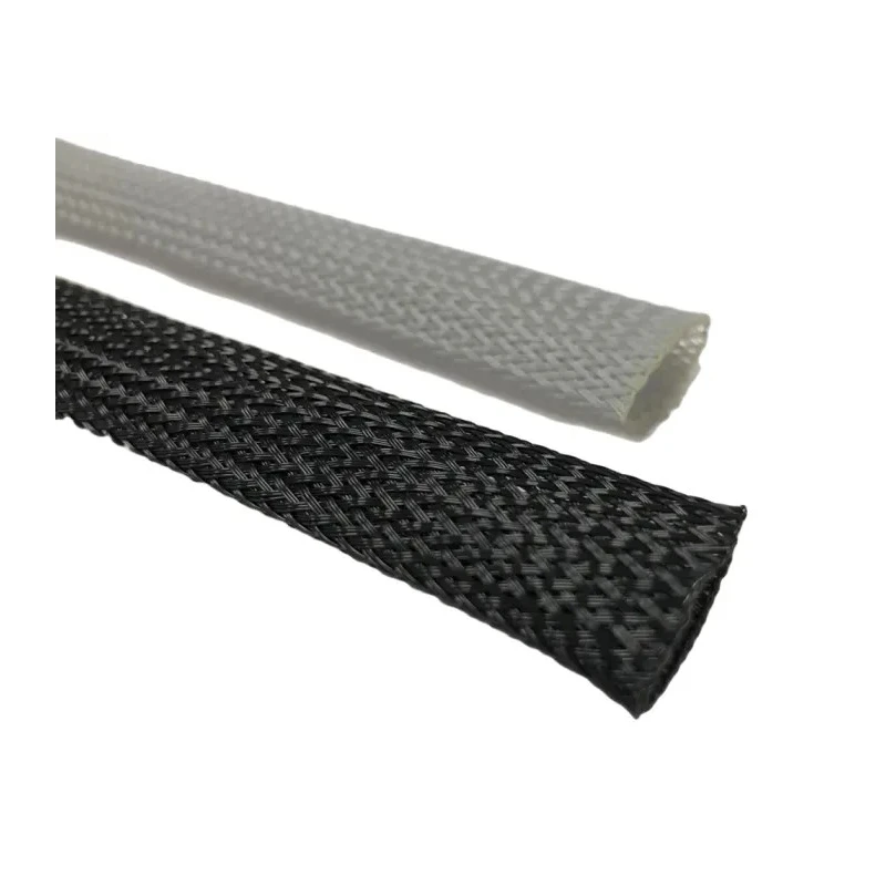 RS PRO Expandable Braided Polyethylene Terephthalate Cable Sleeve, Black, 25m, 11mm Max, BSPETFR Series 179-7009
