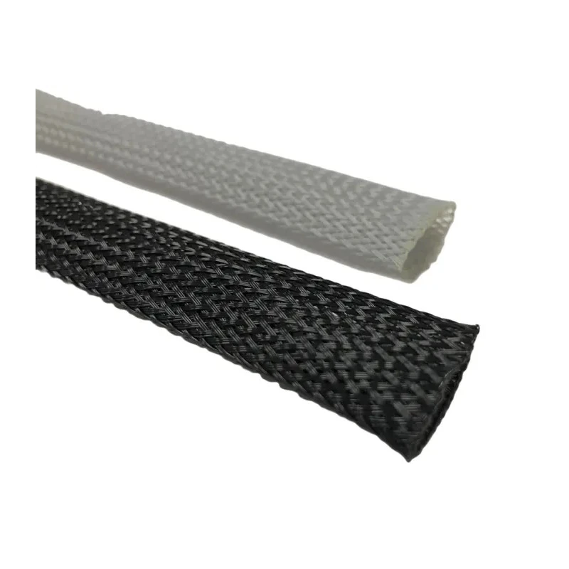 RS PRO Expandable Braided Polyethylene Terephthalate Cable Sleeve, Black, 10m, 18–34mm, BSPETFR Series 179-7021