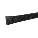 RS PRO Expandable Braided Polyethylene Terephthalate Cable Sleeve, Black, 10m, 18–34mm, BSPETFR Series 179-7021