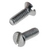 RS PRO Slot Countersunk Stainless Steel Machine Screw, 16 mm Length, M2 Thread, A2 Grade, DIN 963, 179-5655