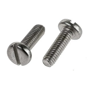 RS PRO Slot Pan Stainless Steel Machine Screw, M2 Thread, 18 mm Length, DIN 85, A2 Grade 179-5701