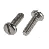 RS PRO Slot Pan Stainless Steel Machine Screw, M2 Thread, 18 mm Length, DIN 85, A2 Grade 179-5701