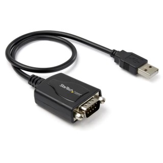 StarTech.com USB to RS232 Serial Interface Converter , 1 Port, D-Sub DB9, 230.4 kbps, Desktop
