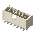 Samtec IPL1 Series Straight Surface PCB Header, 4 Contacts, 2.54 mm Pitch, 2 Row, Shrouded, Phosphor Bronze, Male, 