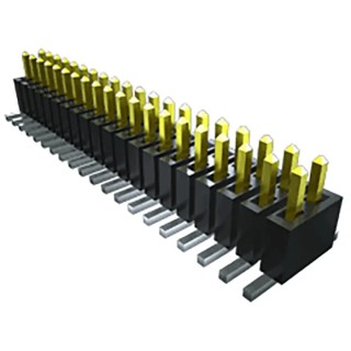 Samtec FTSH Series Straight Surface Pin Header, 9 Contacts, 1.27 mm Pitch, 2 Row, Unshrouded, Surface FTSH-105-01-F-DV-007