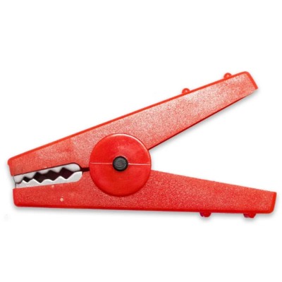 Mueller Electric Red Crocodile Clip Stainless Steel Contact 30A Insulated BU-112-2