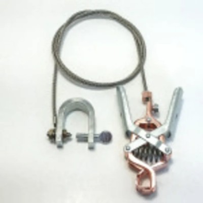 Mueller Electric Heavy Duty Crocodile Clip Lead, 1.5 m, Stainless Steel Rope, Copper/Steel Contacts AI-000503E-60