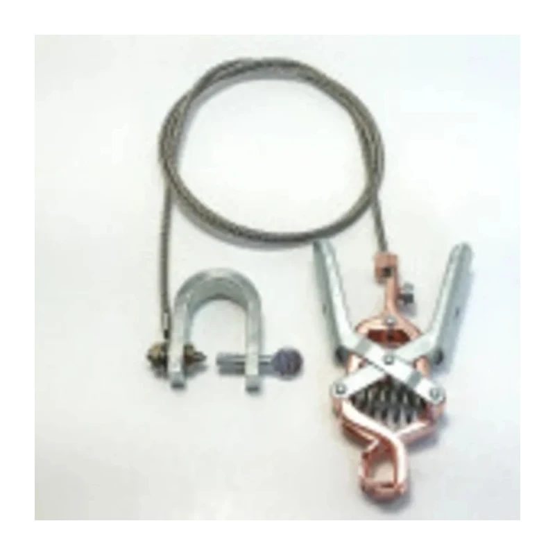 Mueller Electric Heavy Duty Crocodile Clip Lead, 1.5 m, Stainless Steel Rope, Copper/Steel Contacts AI-000503E-60