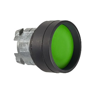 Schneider Electric Harmony XB4 Series Green Momentary Push Button Head, 22 mm Cutout, Metal, IP69K/IP67/IP66 ZB4BA367
