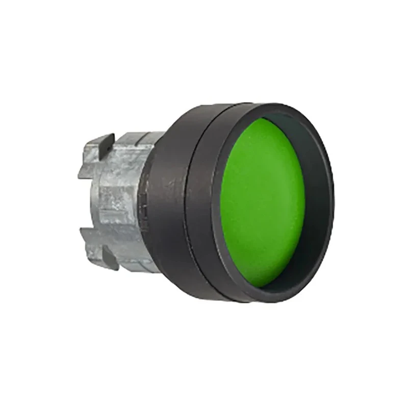Schneider Electric Harmony XB4 Series Green Momentary Push Button Head, 22 mm Cutout, Metal, IP69K/IP67/IP66 ZB4BA367