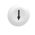 Schneider Electric Harmony Push Button Cap, White, Round, Marked, 22mm Diameter, ZBA7134