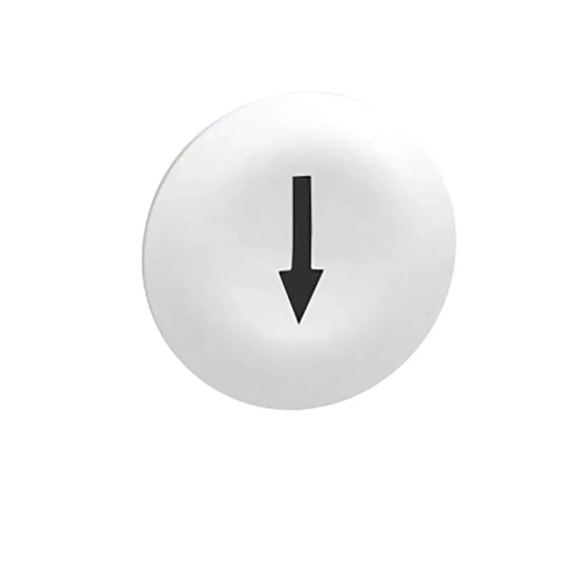 Schneider Electric Harmony Push Button Cap, White, Round, Marked, 22mm Diameter, ZBA7134