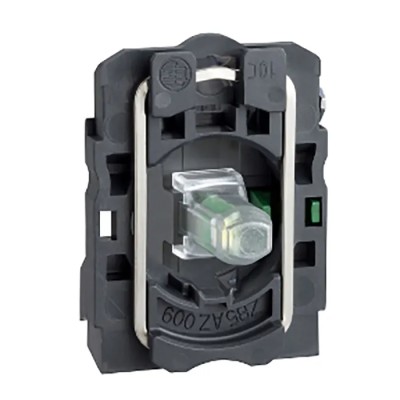 Schneider Electric Harmony XB5 Contact & Light Block, LED, White, 120–240 V AC, 125–600 V DC, 1 NO ZB5AW0M11