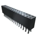 Samtec SSQ Series Straight Through Hole PCB Socket, 8 Contacts, 1 Row, 2.54 mm Pitch, Solder, 655V, 6.3A SSQ-108-03-G-S